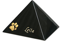 Pyramidenurne in Schwarz-Glänzend gs-1-5L-23-EM-Pfote01-leila