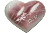 Tierurnen Herz: herz-07-weiss-blume-Jenny Herz-Tierurne: herz-07-weiss-blume-Jenny