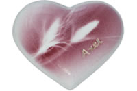 Tierurnen Herz: herz-07-weiss-blume-Jenny Herz-Tierurne: herz-07-weiss-blume-Jenny