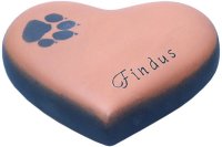 Tierurnen Herz: herz-07-coltta-anthra-Findus Herz-Tierurne: herz-07-coltta-anthra-Findus