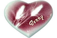 Tierurnen Herz: herz-07-weiss-blume-Jenny Herz-Tierurne: herz-07-weiss-blume-Jenny