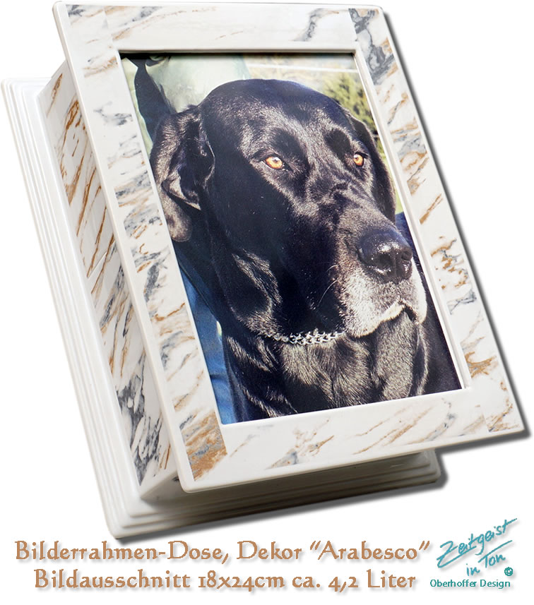 Bilderrahmenurne-Dose-Arabesco-Bildausschnitt-18x24cm