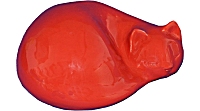 Bestellnumer. katze-1,3-33 Schlafende Katze-1,3-33 Tomatenrot